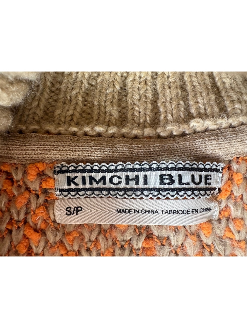 Kimchi Blue Urban Outfitters Love Is Here Floral Chunky Knit Zip Cardigan S - Picture 3 of 11